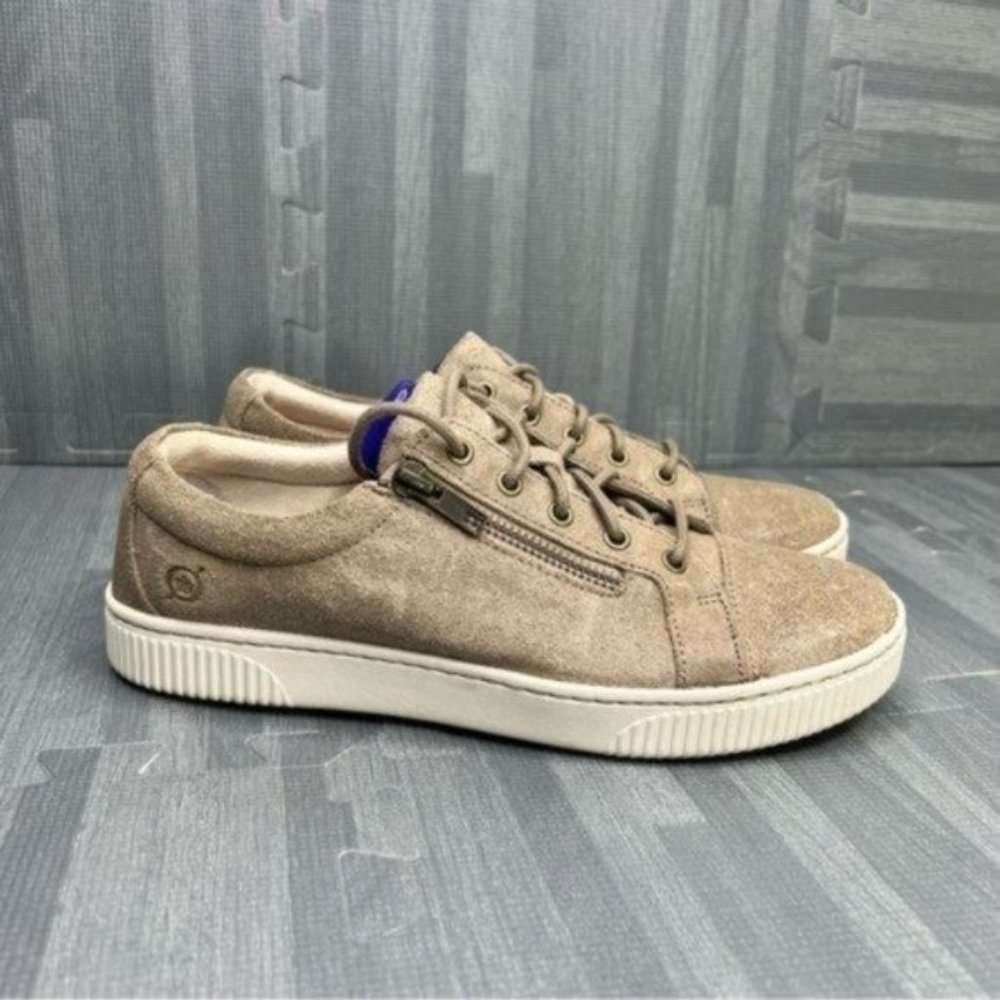 BORN Tamara Distressed Sneakers Tan Women's Size 8 - Picture 3 of 10